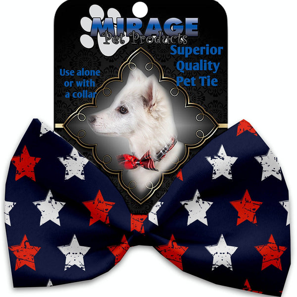 Mirage Pet Products Graffiti Stars Pet Bow Tie Collar Accessory with Velcro