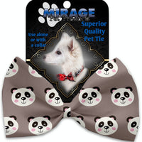 Mirage Pet Products Grey Pandas Pet Bow Tie