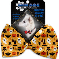 Mirage Pet Products Happy Halloween Pet Bow Tie Collar Accessory with Velcro