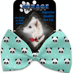 Mirage Pet Products Happy Pandas Pet Bow Tie Collar Accessory with Velcro