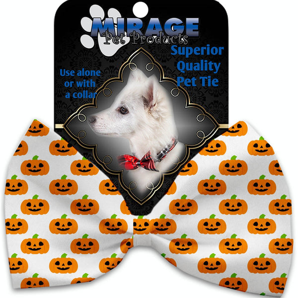 Mirage Pet Products Happy Pumpkins Pet Bow Tie Collar Accessory with Velcro