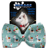 Mirage Pet Products Holiday Llamas Pet Bow Tie