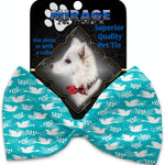 Mirage Pet Products Hope and Peace Pet Bow Tie Collar Accessory with Velcro