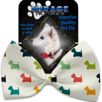 Mirage Pet Products It is a Westie's World Pet Bow Tie Collar Accessory with Velcro