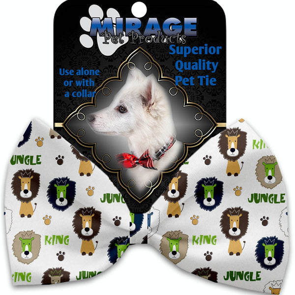 Mirage Pet Products King of the Jungle Pet Bow Tie Collar Accessory with Velcro