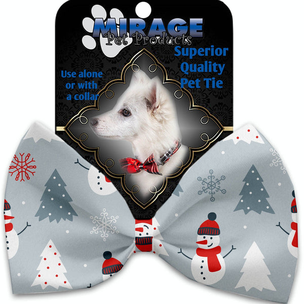 Mirage Pet Products Look at Frosty Go Pet Bow Tie Collar Accessory with Velcro