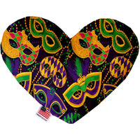 Mirage Pet Products Mardi Gras Masquerade 6 inch Heart Dog Toy