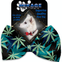 Mirage Pet Products Mary Jane Blues Pet Bow Tie Collar Accessory with Velcro