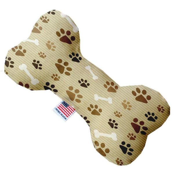 Mirage Pet Products Mocha Paws and Bones 6 inch Bone Dog Toy