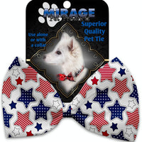 Mirage Pet Products Patriotic Stars Pet Bow Tie