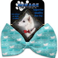 Mirage Pet Products Peace and Hanukkah Pet Bow Tie Collar Accessory with Velcro