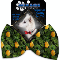 Mirage Pet Products Pineapples in Paradise Pet Bow Tie Collar Accessory with Velcro