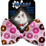 Mirage Pet Products Pink Donuts Pet Bow Tie Collar Accessory with Velcro