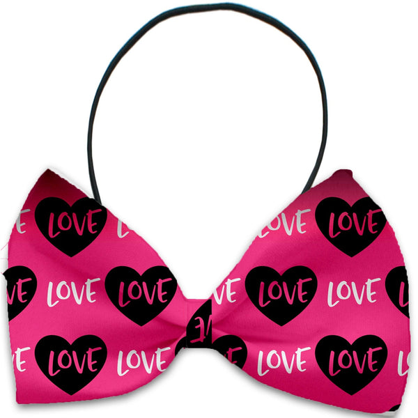 Mirage Pet Products Pink Love Pet Bow Tie