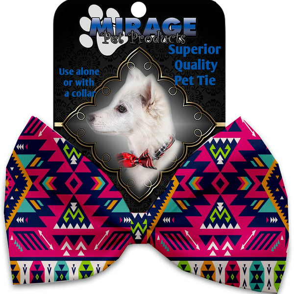 Mirage Pet Products Pink Southwest Pet Bow Tie