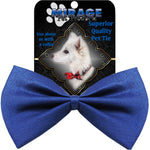 Mirage Pet Products Plain Blue Bow Tie 