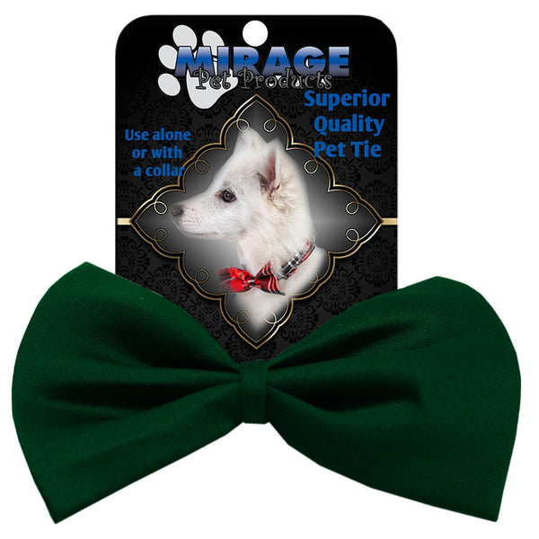 Mirage Pet Products Plain Emerald Green Bow Tie 