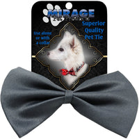 Mirage Pet Products Plain Grey Bow Tie 