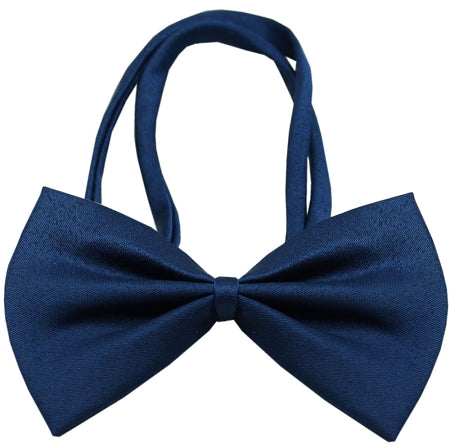 Mirage Pet Products Plain Navy Blue Bow Tie 