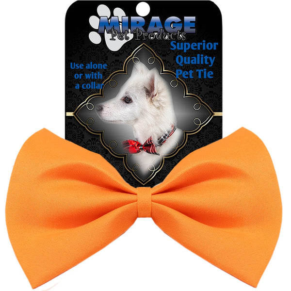 Mirage Pet Products Plain Orange Bow Tie 