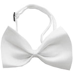Mirage Pet Products Plain White Bow Tie 