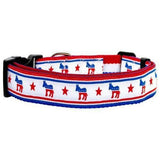 Mirage Pet Products Political Nylon Democrat Dog Collar, Large-Dog-Mirage Pet Products-PetPhenom