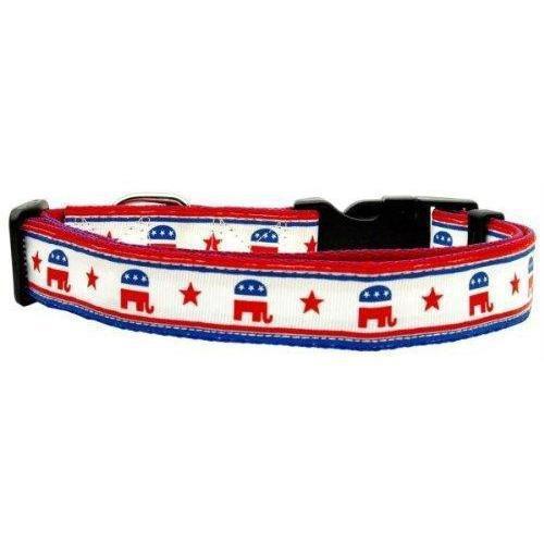Mirage Pet Products Political Nylon Republican Dog Collar, Large-Dog-Mirage Pet Products-PetPhenom