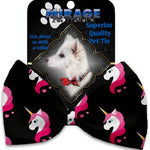 Mirage Pet Products Pretty Pink Unicorns Pet Bow Tie