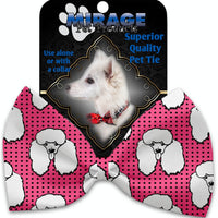 Mirage Pet Products Pretty Poodles Pet Bow Tie Collar Accessory with Velcro