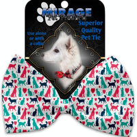 Mirage Pet Products Pups and Kits Pet Bow Tie Collar Accessory with Velcro