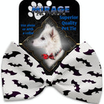 Mirage Pet Products Purple Bats Pet Bow Tie Collar Accessory with Velcro