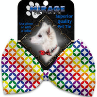 Mirage Pet Products Rainbow Bright Diamonds Pet Bow Tie