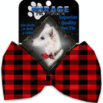 Mirage Pet Products Red Buffalo Check Pet Bow Tie