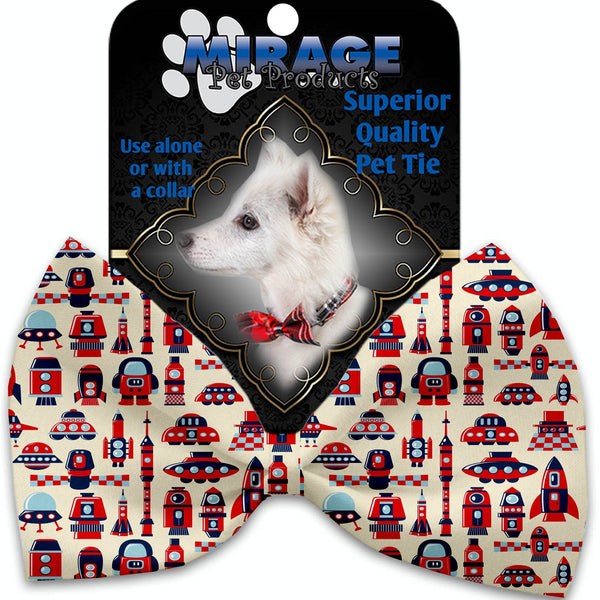 Mirage Pet Products Rocket Man Pet Bow Tie Collar Accessory with Velcro