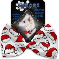 Mirage Pet Products Santa Hats Pet Bow Tie Collar Accessory with Velcro