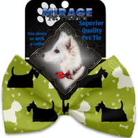 Mirage Pet Products Scottie and Westie Pet Bow Tie Collar Accessory with Velcro