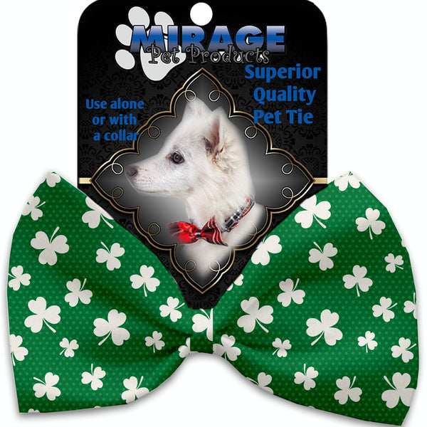 Mirage Pet Products Shamrock Pet Bow Tie Collar Accessory with Velcro