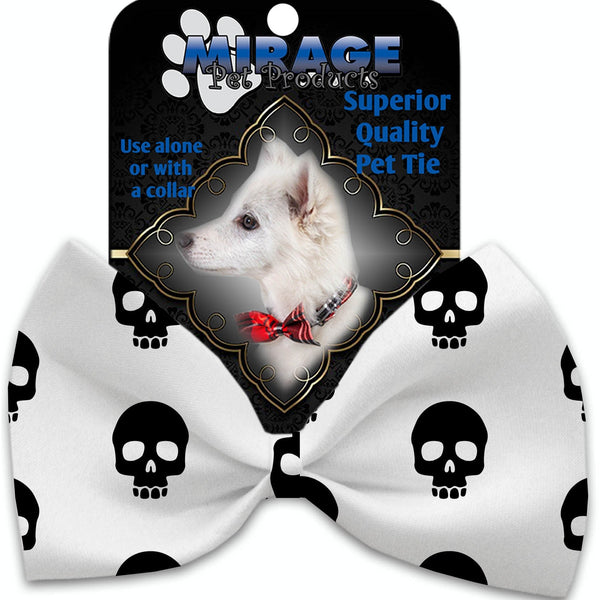 Mirage Pet Products Skulls Pet Bow Tie Collar Accessory with Velcro