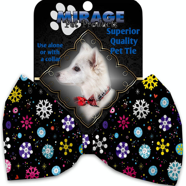 Mirage Pet Products Smiley Snowflakes Pet Bow Tie