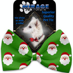 Mirage Pet Products Smiling Santa Pet Bow Tie Collar Accessory with Velcro