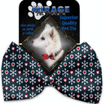 Mirage Pet Products Snowflakes and Hearts Pet Bow Tie