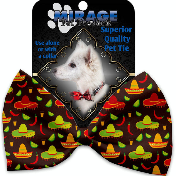 Mirage Pet Products Sombreros Pet Bow Tie Collar Accessory with Velcro