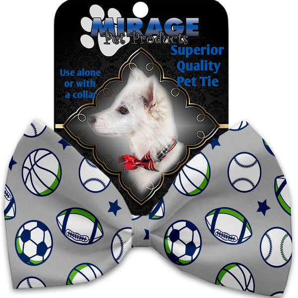 Mirage Pet Products Sports and Stars Pet Bow Tie Collar Accessory with Velcro