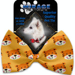 Mirage Pet Products Tally the Tiger Pet Bow Tie Collar Accessory with Velcro