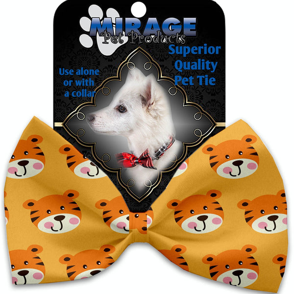 Mirage Pet Products Tally the Tiger Pet Bow Tie Collar Accessory with Velcro