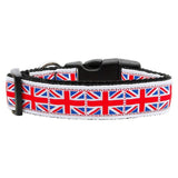 Mirage Pet Products Tiled Union Jack UK Flag Nylon Ribbon Collar, Large-Dog-Mirage Pet Products-PetPhenom