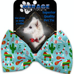 Mirage Pet Products Turquoise Fiesta Pet Bow Tie