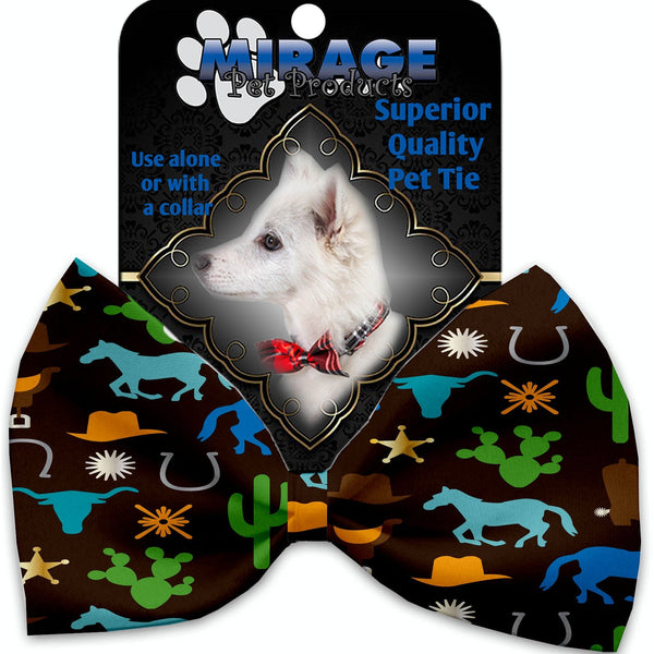 Mirage Pet Products Western Fun Pet Bow Tie Collar Accessory with Velcro