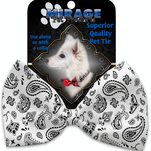 Mirage Pet Products White Western Pet Bow Tie