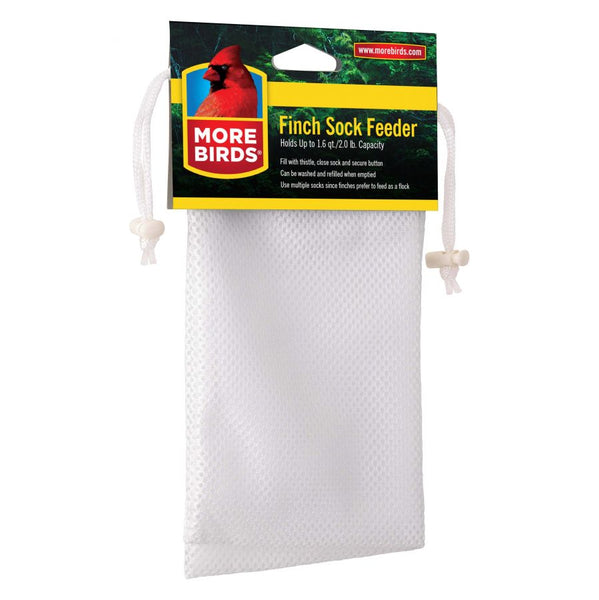 More Birds Finch Sock Feeder for Thistle Seed, 2 lbs capacity-Bird-More Birds-PetPhenom